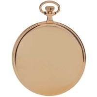 Slim Open Face Gold Plated Pocket Watch