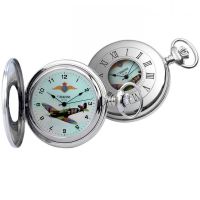 Half Hunter Supermarine Spitfire Mark V Mechanical Pocket Watch
