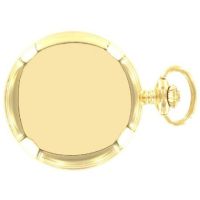 Masonic Gold Plated Full Hunter Quartz Pocket Watch