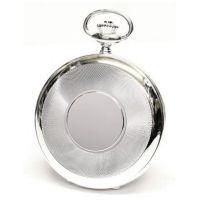 Half Hunter Sterling Silver Mechanical Pocket Watch