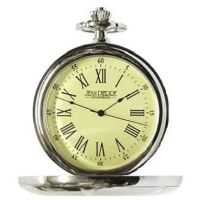 Half Hunter Pocket Watch With Stand & Pouch