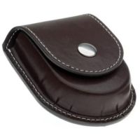 Half Hunter Mechanical Pocket Watch With Pouch & Stand