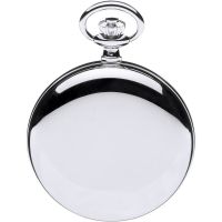 Chrome Plated Mechanical Half Hunter Pocket Watch