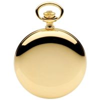 Quartz Gold Plated Full Hunter Pocket Watch