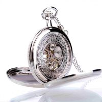 The St James - Chrome Mechanical Double Hunter Pocket Watch