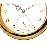 Gold Full Hunter Mechanical Pocket Watch