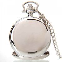 The Windsor - Chrome Mechanical Double Half Hunter Pocket Watch