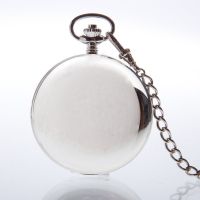 The Dalkeith - Sterling Silver Mechanical Double Hunter Pocket Watch And Chain