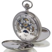 Mechanical Moon Dial 17 Jewel Double Hunter Pocket Watch