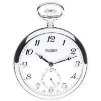 17 Jewel Sterling Silver Mechanical Open Face Pocket Watch