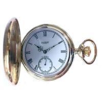 Mechanical Gold Plated Full Hunter Pocket Watch