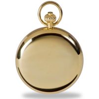 Mechanical Open Face Gold Plated Pocket Watch