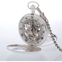 The Beaulieu - Sterling Silver Heartbeat Double Hunter Pocket Watch