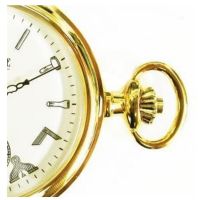 Masonic Half Hunter Gold Plated Mechanical Pocket Watch