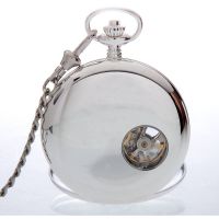 The Beaulieu - Sterling Silver Heartbeat Double Hunter Pocket Watch