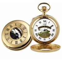 Gold Plated Flying Scotsman Half Hunter Pocket Watch