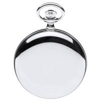 Mechanical Chrome Plated Full Hunter Pocket Watch