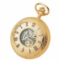 Double Half Hunter Gold Plated Pocket Watch