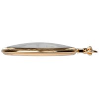Slim Open Face Gold Plated Pocket Watch