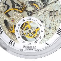 Chrome Plated Double Hunter Mechanical Pocket Watch