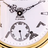 Mechanical Full Hunter Gold Plated Pocket Watch