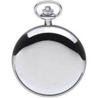 Chrome Plated 17 Jewel Mechanical Full Hunter Pocket Watch