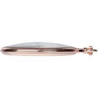 Rose Gold Plated Quartz Slim Open Face Pocket Watch