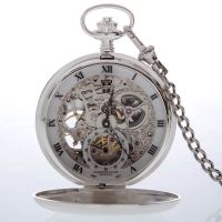 The Beaulieu - Sterling Silver Heartbeat Double Hunter Pocket Watch