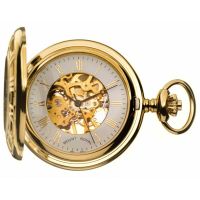 Gold Plated Half Hunter Pocket Watch