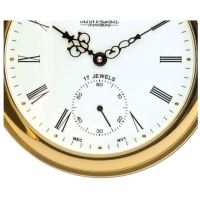 Gold Plated Full Hunter Pocket Watch With  Roman Numerals