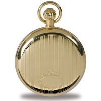 Gold Plated Full Hunter Pocket Watch & Date Window