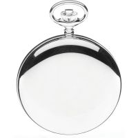 Chrome Plated Double Hunter Mechanical Pocket Watch