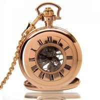 The Windsor - Rose Gold Mechanical Double Half Hunter Pocket Watch