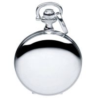 Sterling Silver Full Hunter Pendant Watch With Quartz Movement