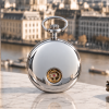 The Eltham - Chrome Mechanical Open Face Pocket Watch