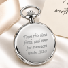 Chrome Plated 17 Jewel Mechanical Full Hunter Pocket Watch
