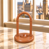 Walnut Finished Arched Pocket Watch Wood Stand