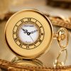 Quartz Half Hunter Gold Plated Pocket Watch