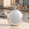 The Buckingham - Sterling Silver Mechanical Pocket Watch