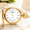 Gold Plated Double Hunter Mechanical Pocket Watch