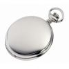 Swiss Sterling Silver Mechanical Pocket Watch Including Chain