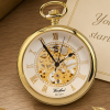 Gold Plated 17 Jewel Spring Wound Mechanical Open Face Pocket Watch