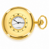 Gold Plated 17 Jewel Half Hunter Mechanical Pocket Watch