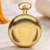 Gold Plated Mechanical Double Hunter Pocket Watch