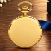 Gold Plated Mechanical Double Half Hunter Masonic Pocket Watch