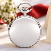 Mechanical Chrome Plated Full Hunter Pocket Watch