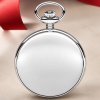 Chrome Full Hunter Pocket Watch with Day/Date Display