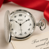 17 Jewelled Mechanical Chrome Plated Full Hunter Pocket Watch