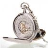The Winchester - Chrome Pattern Double Hunter Mechanical Pocket Watch