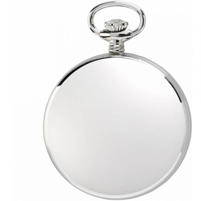 17 Jewel Open Face Mechanical Silver Pocket Watch